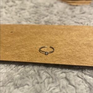 Elegant Silver Adjustable nose ring